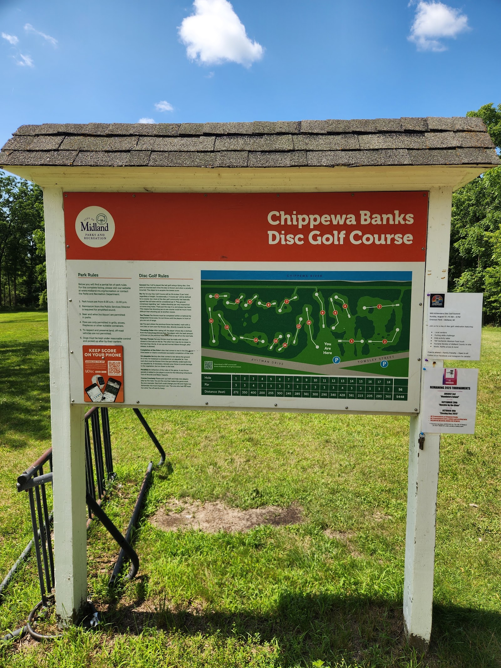 Chippewa Banks Disc Golf Course in Midland