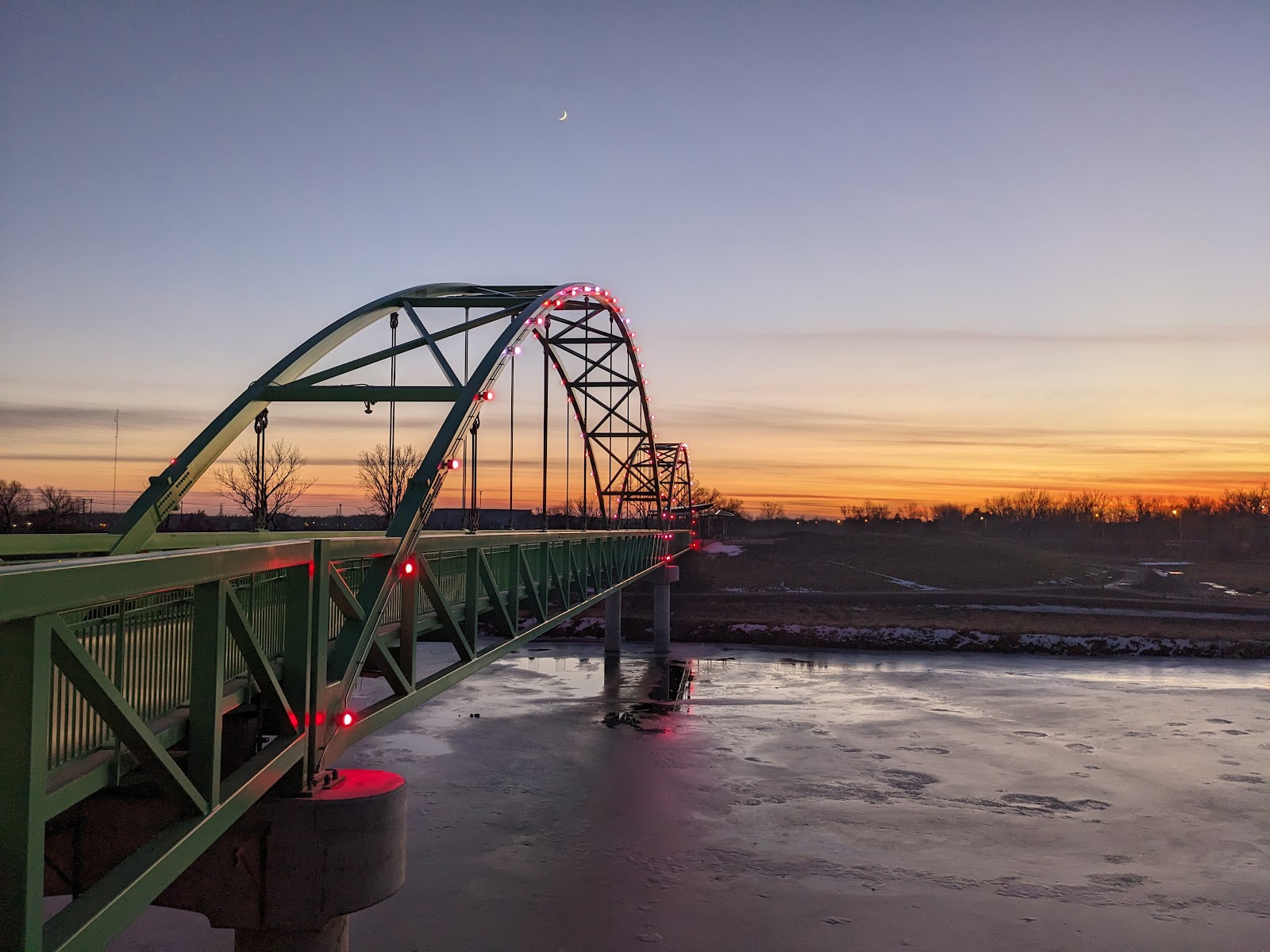 Poseyville Preserve Pedestrian Walkway in Midland
